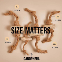 CANOPHERA Hundekauspielzeug aus Kaffeeholz und Kokosseil XS