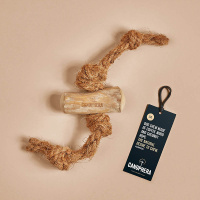 CANOPHERA Hundekauspielzeug aus Kaffeeholz und Kokosseil M