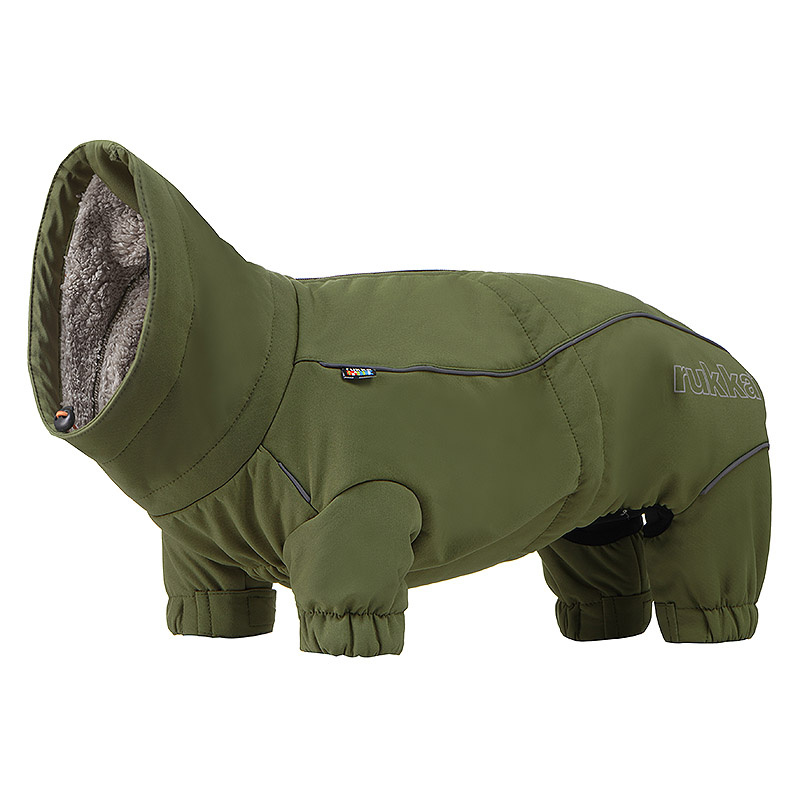 Rukka Pets Thermal Overall 2.0 Wintermantel für kurzbeinige Hunde Dackel oliv 45M