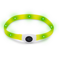 Beeztees LED Leuchthalsband breit für Langhaar Hunde