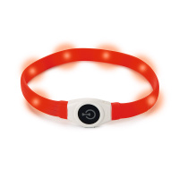 Beeztees LED Leuchthalsband breit für Langhaar Hunde