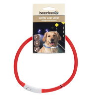 Beeztees Safety Gear Dogini LED Leuchthalsband 70cm für Hunde rot