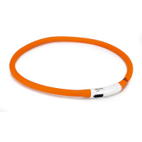 Beeztees Safety Gear Dogini LED Leuchthalsband 70cm für Hunde orange