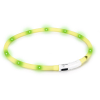 Beeztees Safety Gear Dogini LED Leuchthalsband 70cm für Hunde gelb