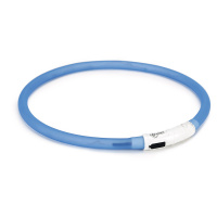 Beeztees Safety Gear Dogini LED Leuchthalsband 70cm für Hunde blau