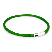 Beeztees Safety Gear Dogini LED Leuchthalsband 70cm für Hunde grün