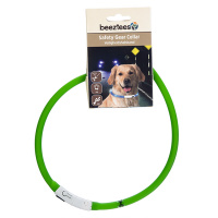 Beeztees Safety Gear Dogini LED Leuchthalsband 70cm für Hunde grün