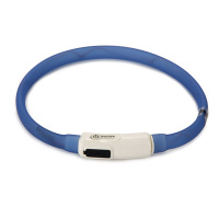 Beeztees Safety Gear Dogini LED Leuchthalsband 35cm für kleine Hunde blau