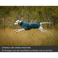 Non-stop Dogwear Fjord Lined Raincoat gefütterter Regenmantel dark teal 55