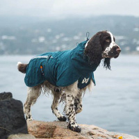 Non-stop Dogwear Fjord Lined Raincoat gefütterter Regenmantel dark teal 65