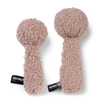 District 70 CHUCK kuscheliges Hundespielzeug mit Quietscher pink S