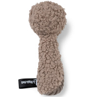 District 70 CHUCK kuscheliges Hundespielzeug mit Quietscher taupe braun S
