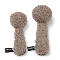 District 70 CHUCK kuscheliges Hundespielzeug mit Quietscher taupe braun S