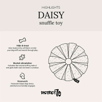 District 70 DAISY rundes Schnüffelspielzeug für Hunde taupe braun L