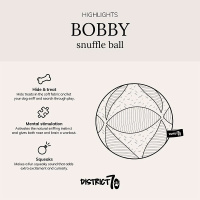 District 70 BOBBY Snackball Schnüffelball für Hunde S  baiser beige
