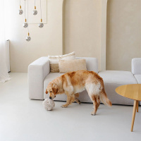 District 70 BOBBY Snackball Schnüffelball für Hunde S  taupe braun