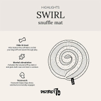 District 70 SWIRL stylische Schnüffelmatte pink