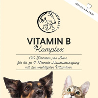 ANNIMALLY Vitamin B Komplex B Vitamine für Hunde 120 Tabletten