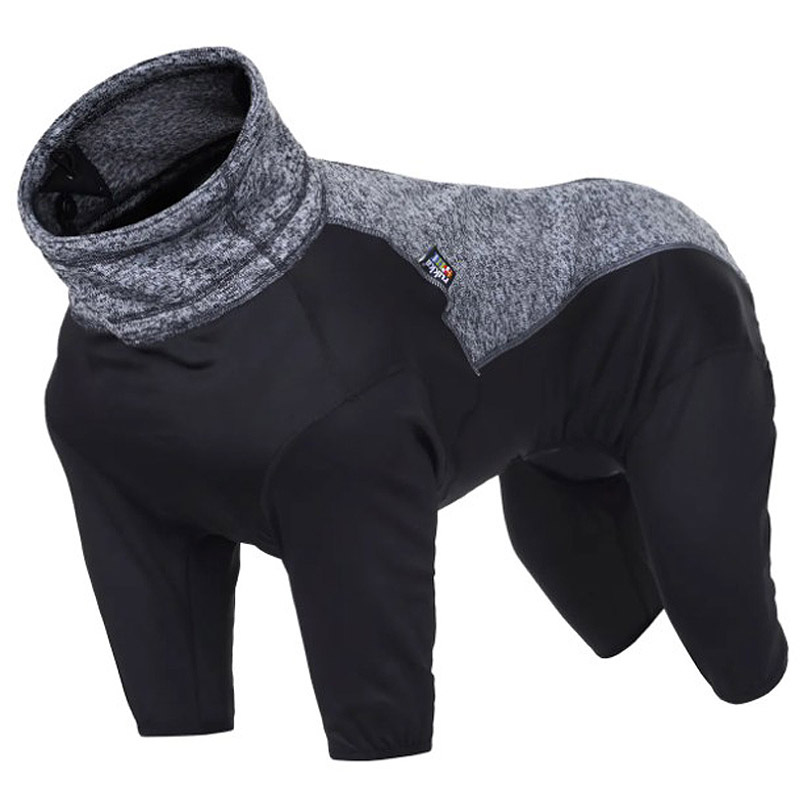 Rukka Pets Subrima Knit Fleece-Overall Pullover mit Beinen Grau schwarz 55
