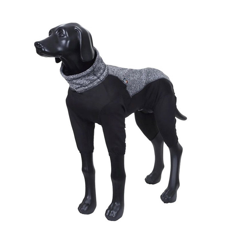 Rukka Pets Subrima Knit Fleece-Overall Pullover mit Beinen Grau schwarz 55