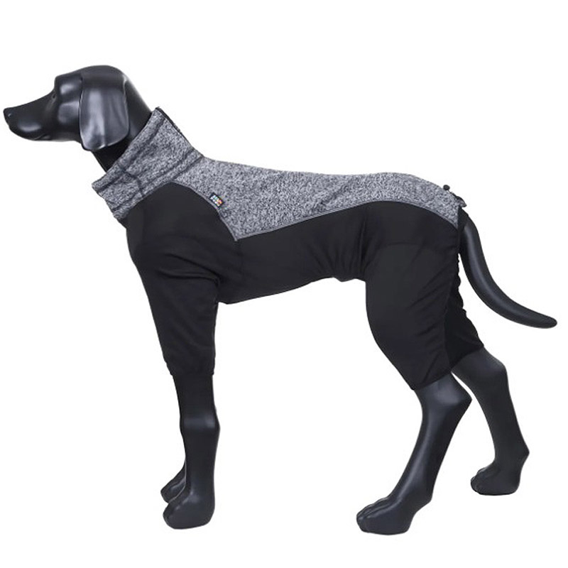 Rukka Pets Subrima Knit Fleece-Overall Pullover mit Beinen Grau schwarz 55