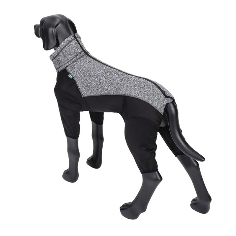 Rukka Pets Subrima Knit Fleece-Overall Pullover mit Beinen Grau schwarz 55