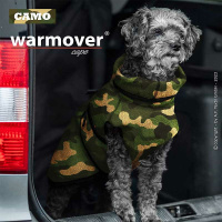 Warmover Cape mini Pullover für kleine Hunde camouflage 45cm Rückenlänge