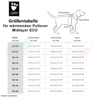 Hurtta Midlayer Eco wärmende Hundejacke Pullover in blackberry grau 55
