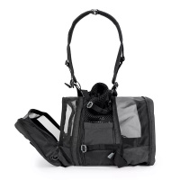 K9 Sport SKYPACK Hunderucksack und Tragetasche 2 in 1 schwarz M