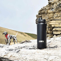 KONG Duo Drinker Edelstahlflasche mit Trinknapf