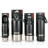 KONG Duo Drinker Edelstahlflasche mit Trinknapf
