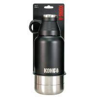 KONG Duo Day Trek Edelstahlflasche mit 2 Näpfen 910ml