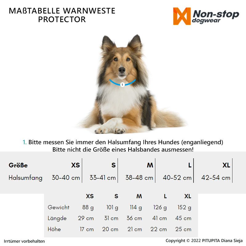 Non-stop Dogwear Warnweste Sicherheitsweste Protector Cover 2.0