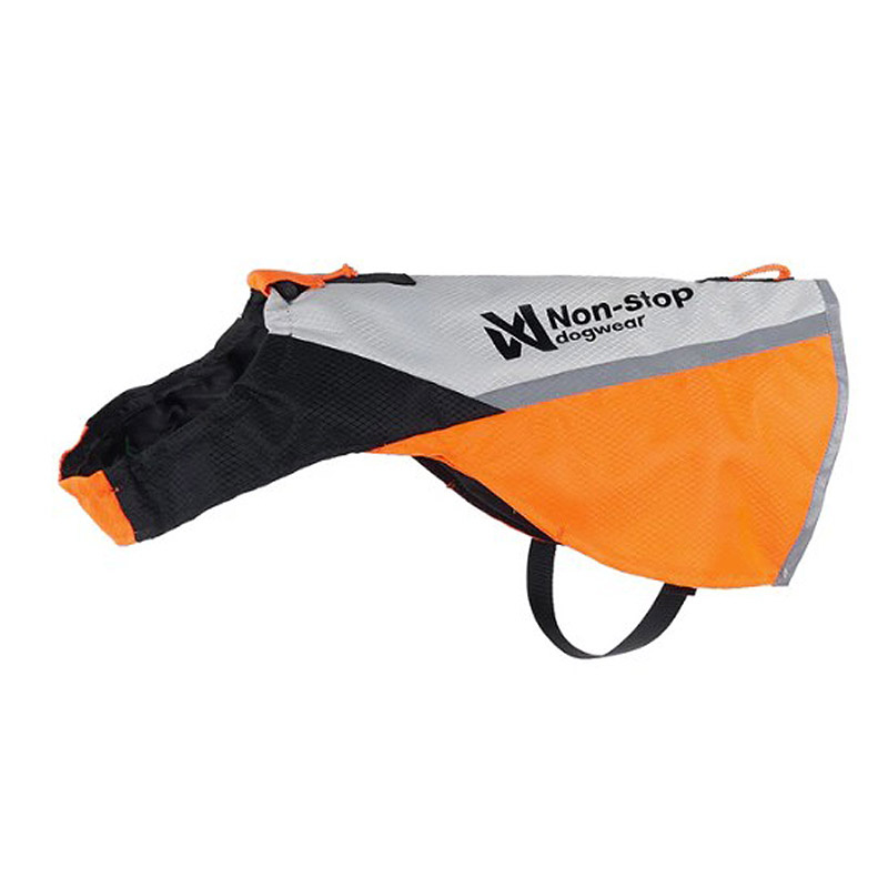 Non-stop Dogwear Warnweste Sicherheitsweste Protector Cover 2.0 weiß schwarz orange XS