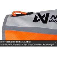 Non-stop Dogwear Warnweste Sicherheitsweste Protector Cover 2.0 weiß schwarz orange M