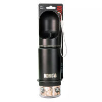 KONG Trek & Treat Edelstahlflasche mit Trinknapf 295ml