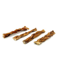 Kalbsziemer geflochten f&uuml;r Hunde 15cm