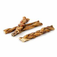 Kalbsziemer geflochten für Hunde 15cm