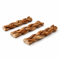 Kalbsziemer geflochten für Hunde 15cm 6 Stück