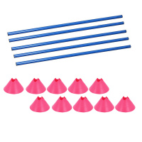 Hürden Set Cavaletti Agility Hundetraining 100cm PINK BLAU