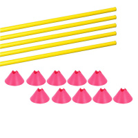 Hürden Set Cavaletti Agility Hundetraining 100cm PINK GELB