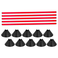 Hürden Set Cavaletti Agility Hundetraining 100cm SCHWARZ ROT