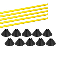Hürden Set Cavaletti Agility Hundetraining 100cm SCHWARZ GELB