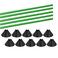 Hürden Set Cavaletti Agility Hundetraining 100cm SCHWARZ GRÜN