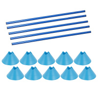 Hürden Set Cavaletti Agility Hundetraining 100cm HELLBLAU BLAU