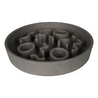 District 70 BAMBOO Dog Slow Feeder Anti Schling Napf  L grau