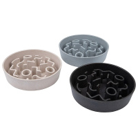 District 70 BAMBOO Dog Slow Feeder Anti Schling Napf
