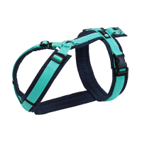 AnnyX Brustgeschirr Hundegeschirr FUN Ozean türkis L