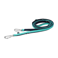 AnnyX Führleine verstellbar Safety FUN Ozean türkis 20 mm | vollgepolstert