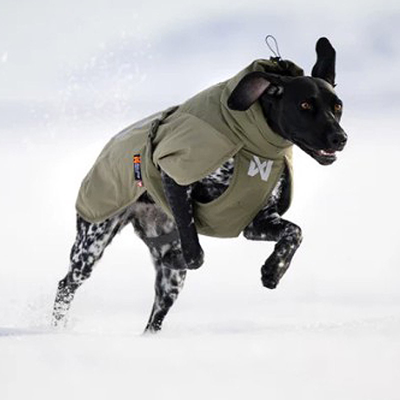Non-stop dogwear Glacier Wool Jacket 3.0 – Winterjacke mit Merinowolle oliv grün 60